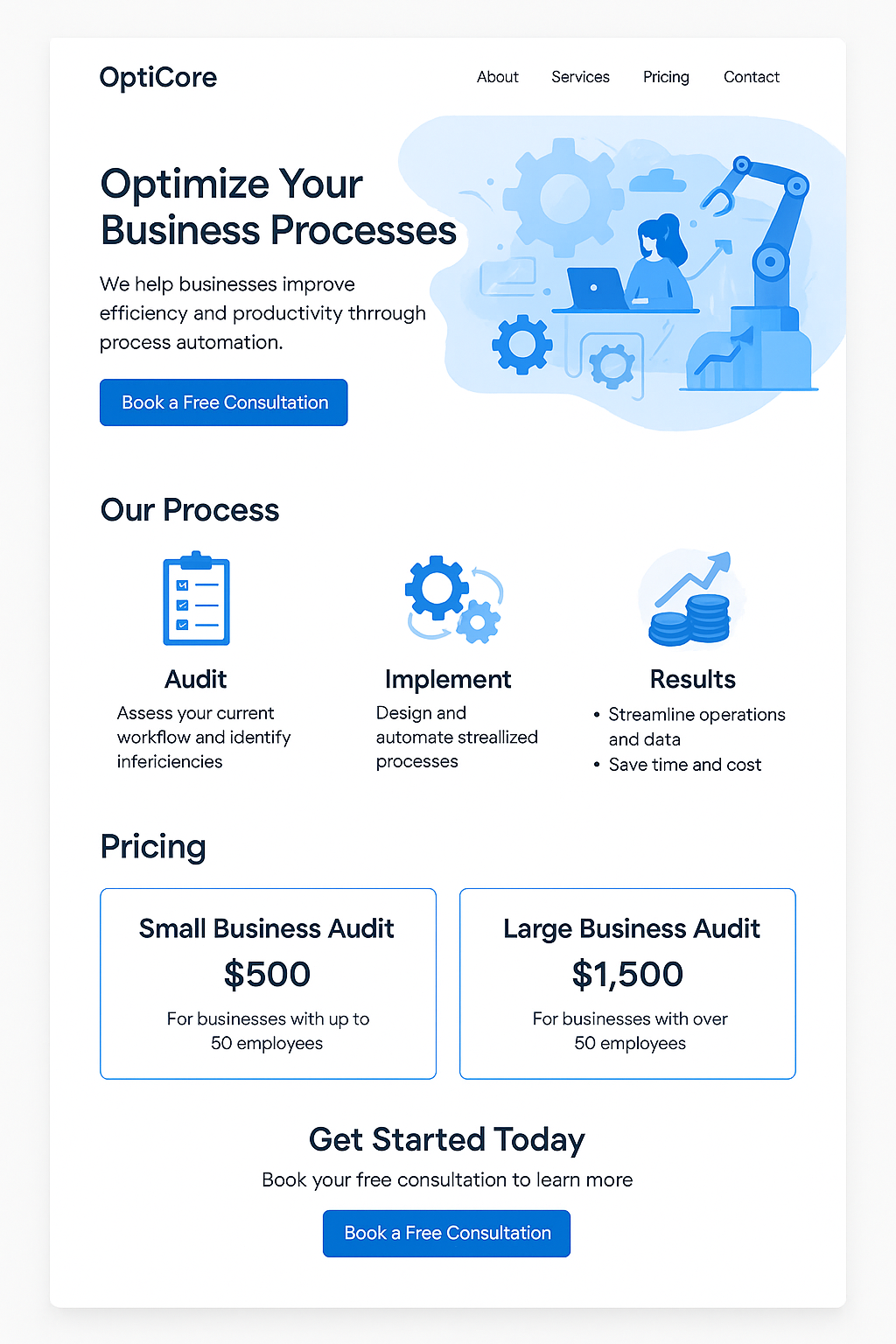 Cost savings illustration